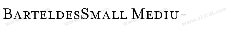 BarteldesSmall Mediu字体转换